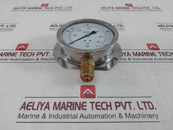 En 837-1 0-580 Psi Pressure Gauge 0-40 Bar