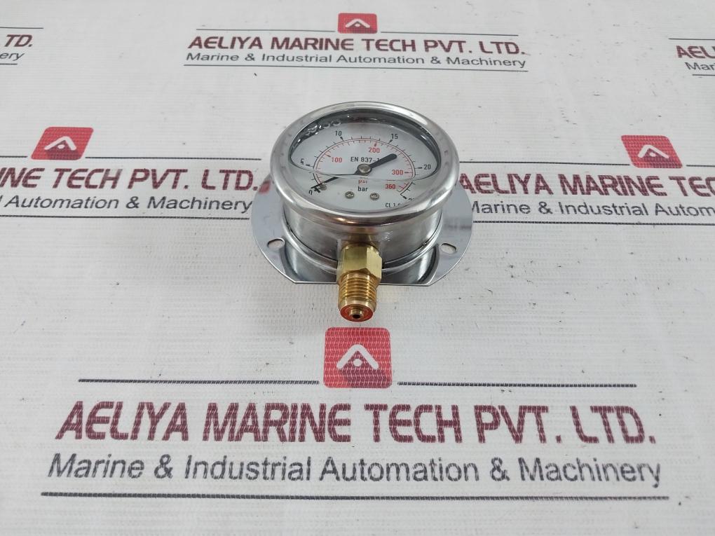 En 837-1 Glycerine Oil Filled Pressure Gauge 63 Mm 0-25Bar/Psi