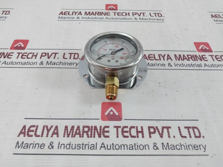 En 837-1 Glycerine Oil Filled Pressure Gauge 63 Mm 0-25Bar/Psi