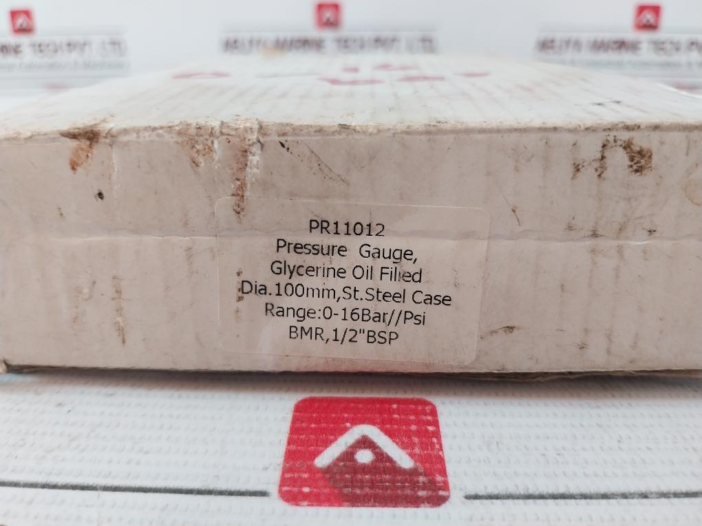 En 837-1 Pressure Gauge 0-230 Psi 0-16 Bar Cl.1.6 Pr11012