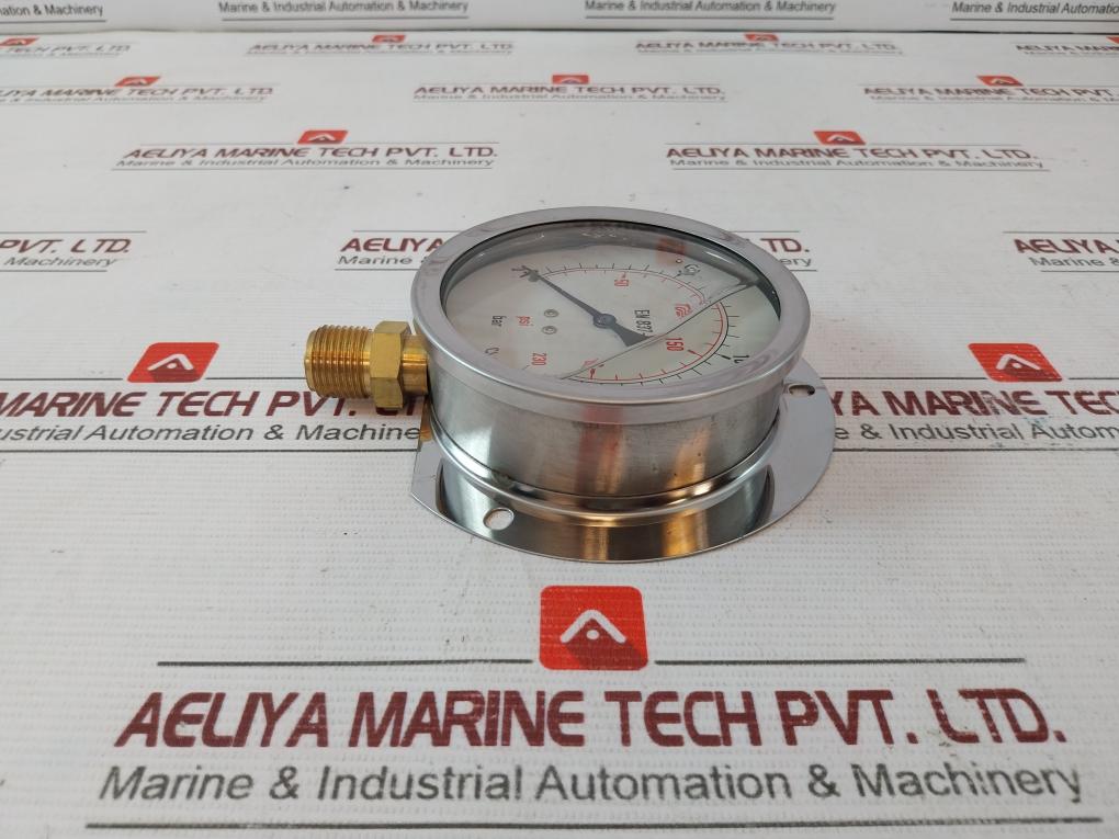 En 837-1 Pressure Gauge 0-230 Psi 0-16 Bar Cl.1.6 Pr11012