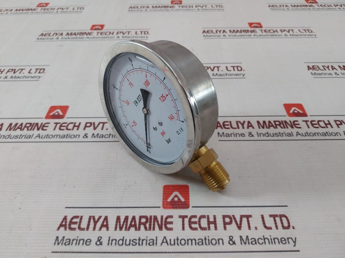 En 837-1 Pressure Gauge 0 To 145 Psi