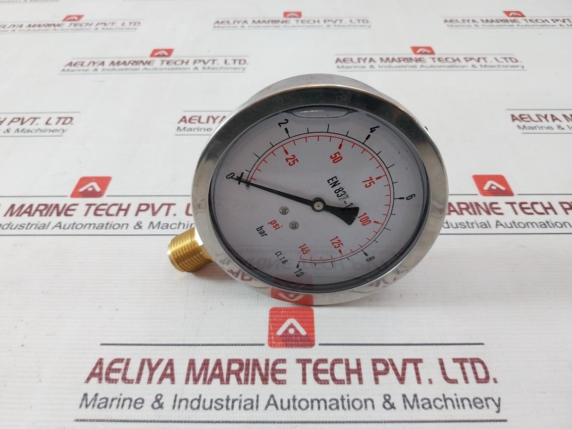 En 837-1 Pressure Gauge 0 To 145 Psi