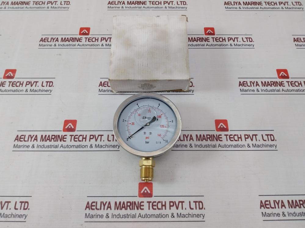 En 837-1 Pressure Gauge 0 To 145 Psi