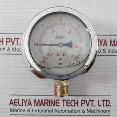 En 837-1 Pressure Gauge 14.5 To 72 Psi 1 To 5 Bar