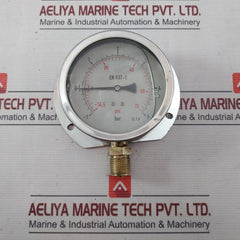 En 837-1 Pressure Gauge 14.5 To 72 Psi 1 To 5 Bar