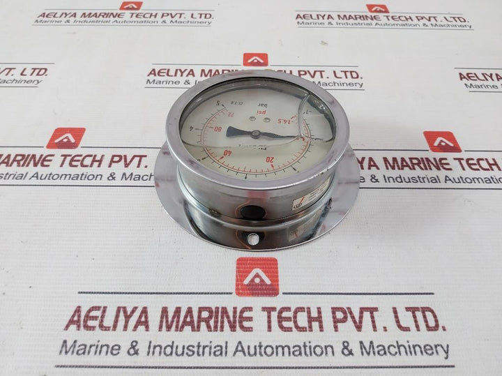 En 837-1 Pressure Gauge 14.5 To 72 Psi 1 To 5 Bar