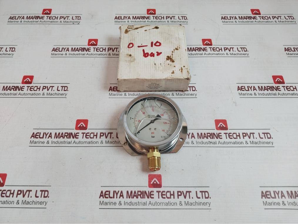 En 837-1 Pressure Gauge Pr11011 0-145 Psi 0-10 Bar