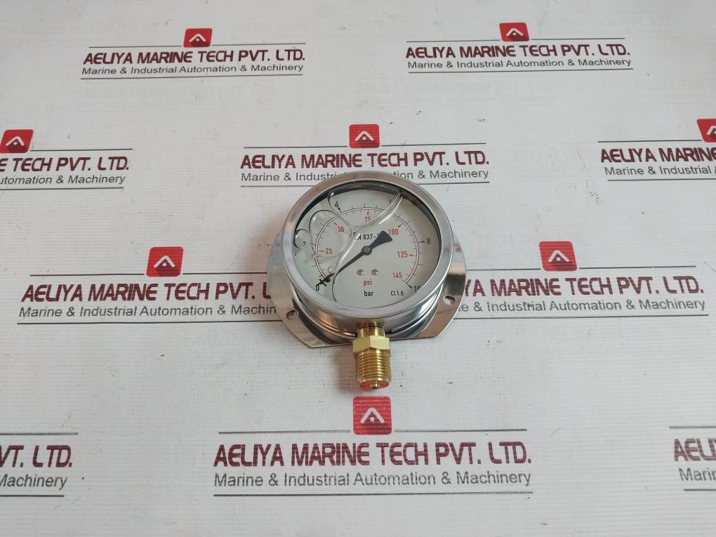 En 837-1 Pressure Gauge Pr11011 0-145 Psi 0-10 Bar
