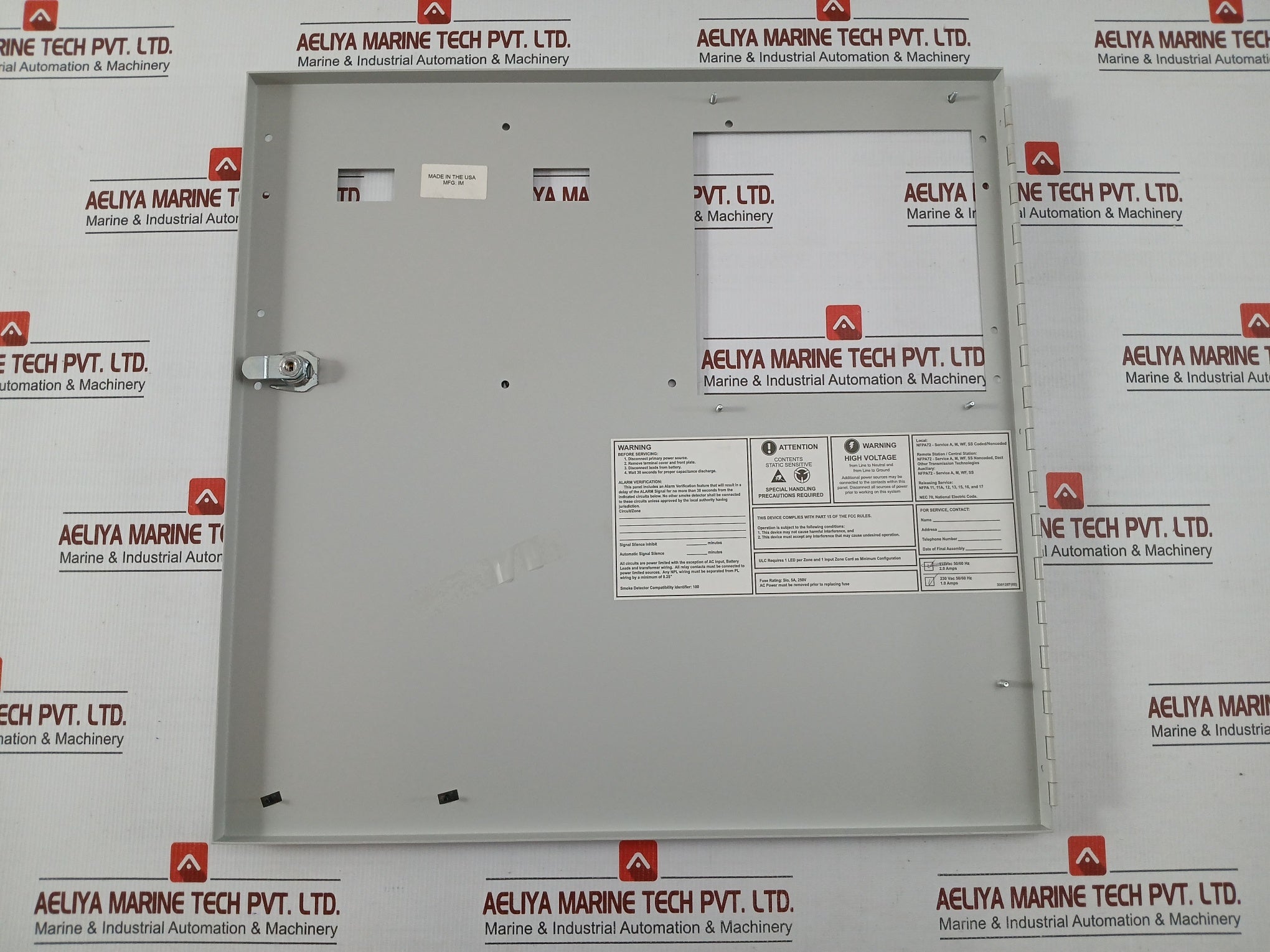 Enclosure For Quick Start Alarm 230 Vac 50/60 Hz Est