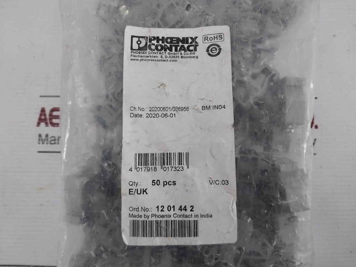 End Bracket Phoenix Contact E/Uk (1 Packet = 50 Pcs)