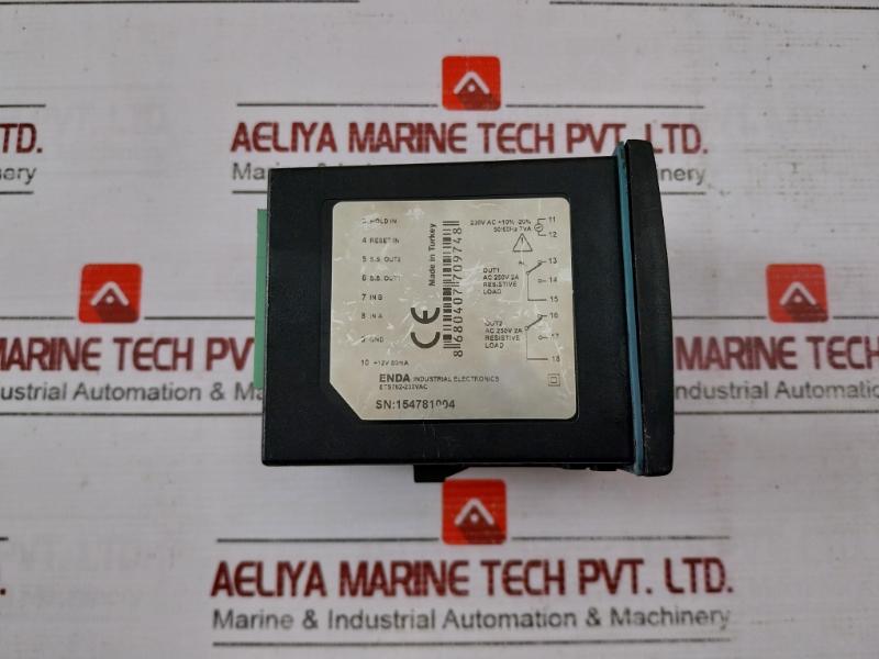 Enda Ets762 Rotational Speed Electronic Meter 50/60Hz 7Va 12V 50Ma