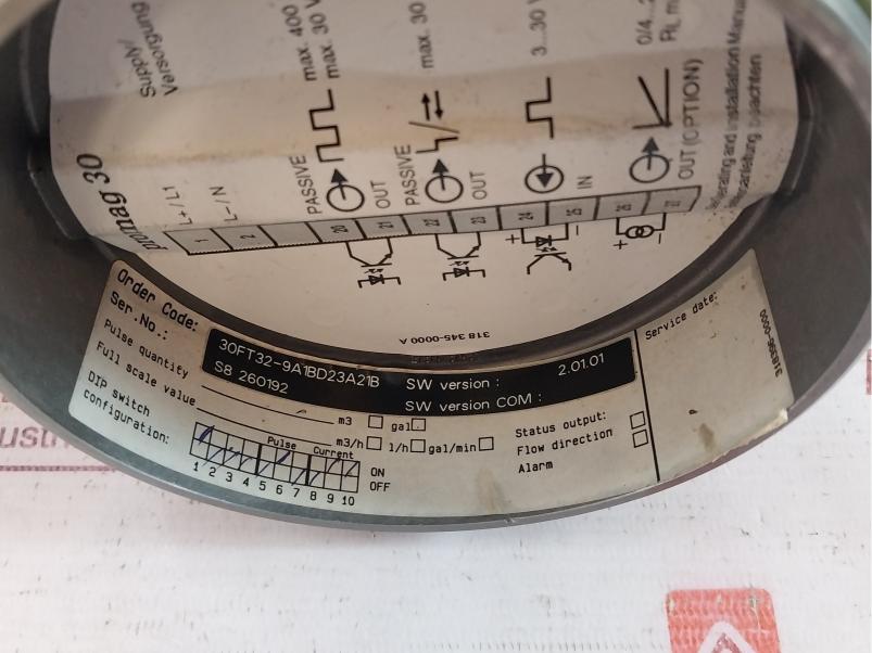 Endress+Hauser 30Ft32-9A1Bd23A21B Flow Meter Promag 30F Ip67 85-260 Vac 50-60Hz