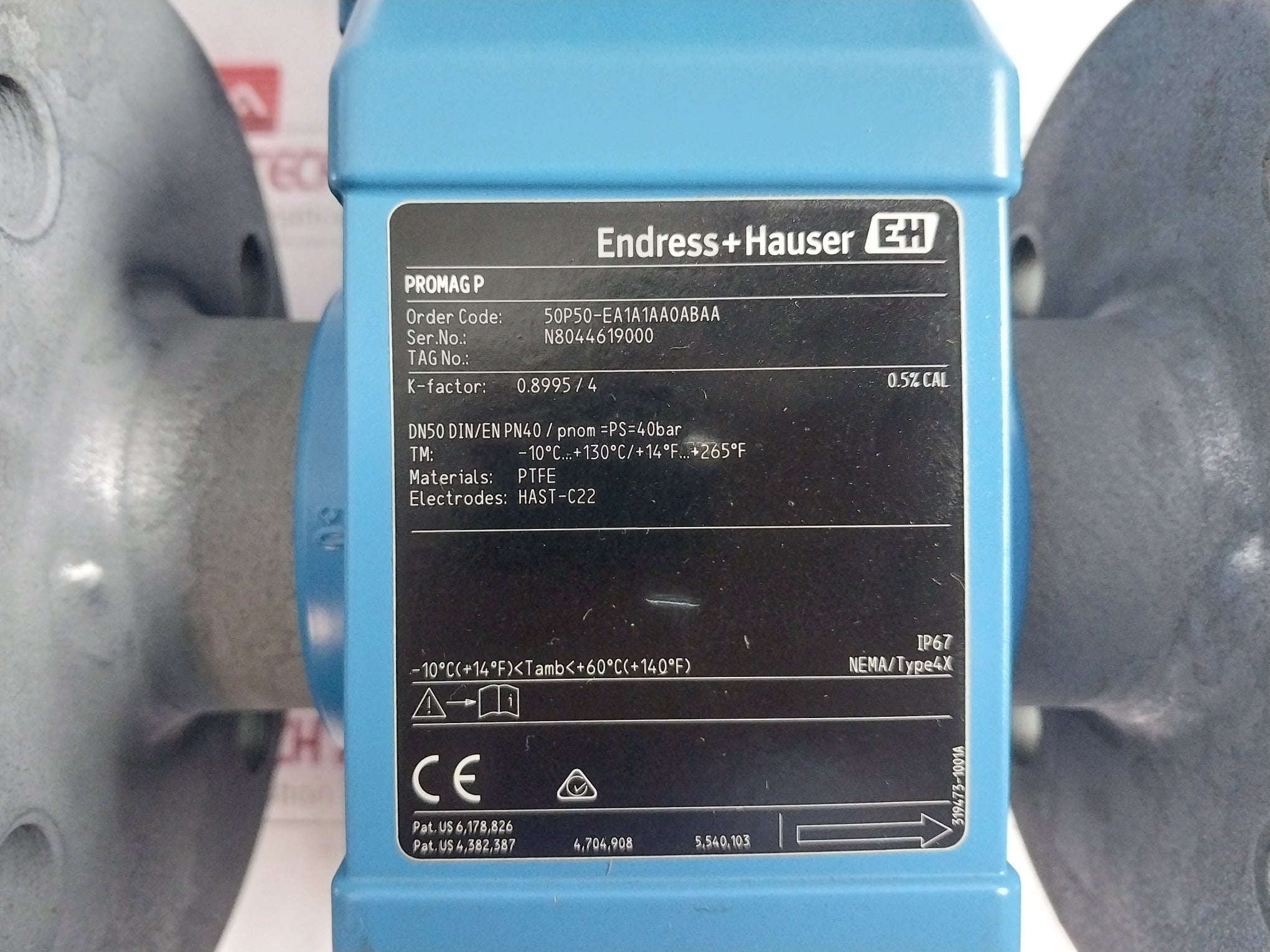 Endress+Hauser 50P50-ea1A1Aa0Abaa Promag P Electromagnetic Flow Meter Ip67