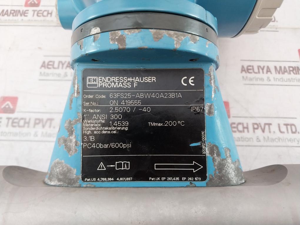 Endress+Hauser 63Fs25-abw40A23B1A Flowmeter