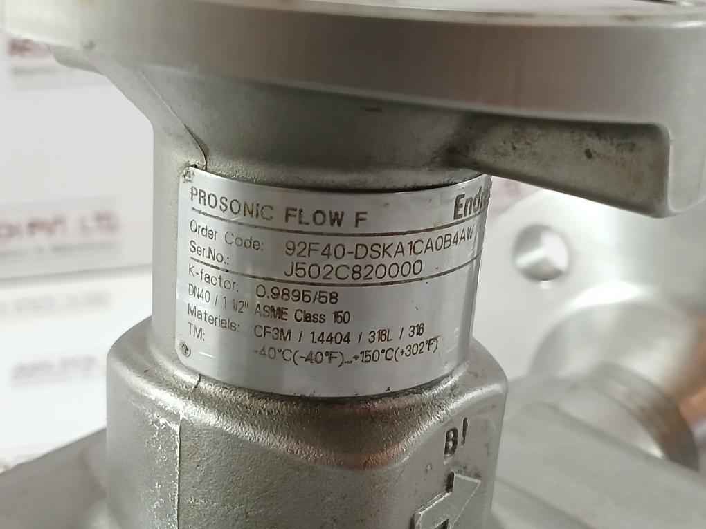 Endress+Hauser 92F40-dska1Ca0B4Aw Sensor For Flow Meter Pm B16 1-1/2