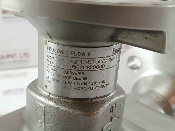 Endress+Hauser 92F40-dska1Ca0B4Aw Sensor For Flow Meter Pm B16 1-1/2