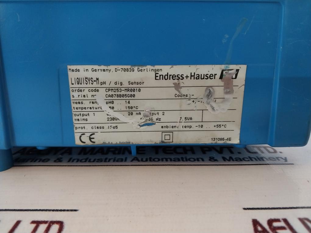 Endress+Hauser Cpm253-mr0010 Transmitter 60Hz