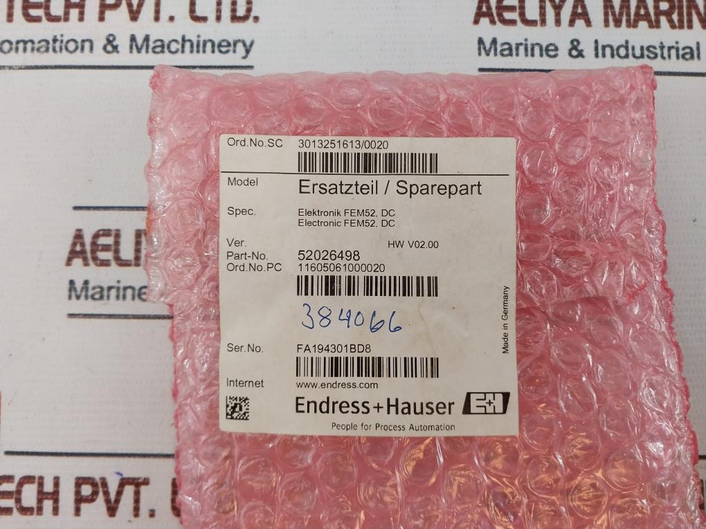 Endress+Hauser Fem52 Electronic Insert 52026498