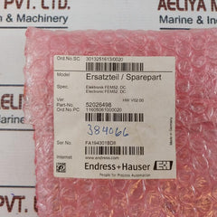 Endress+Hauser Fem52 Electronic Insert 52026498