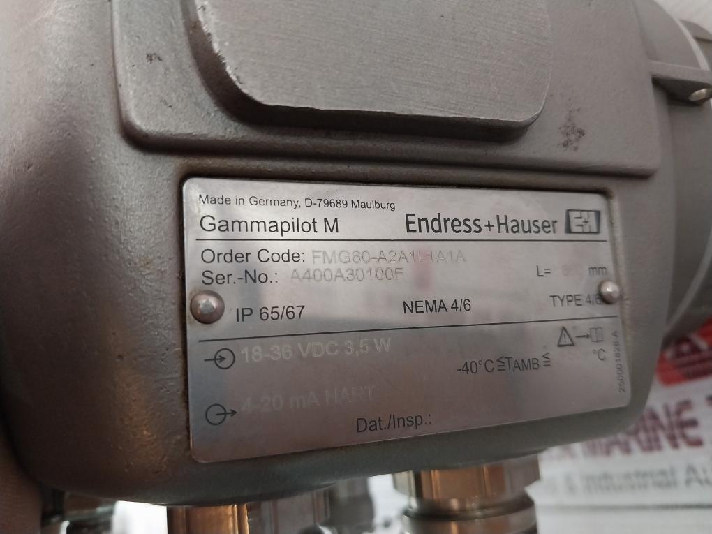 Endress+Hauser Fmg60-a2A1L1A1A Gammapilot M Compact Transmitter 52018524 Ip65/67