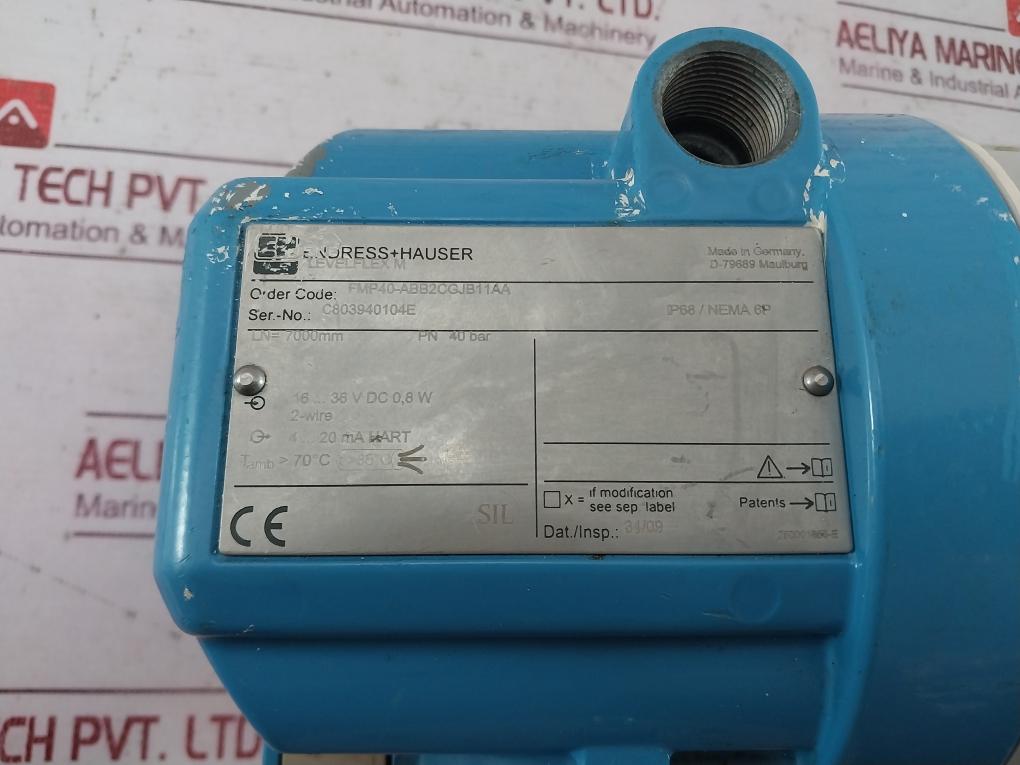 Endress+Hauser Fmp40-abb2Cgjb11Aa Levelflex M Radar Level Transmitter 4-20Ma