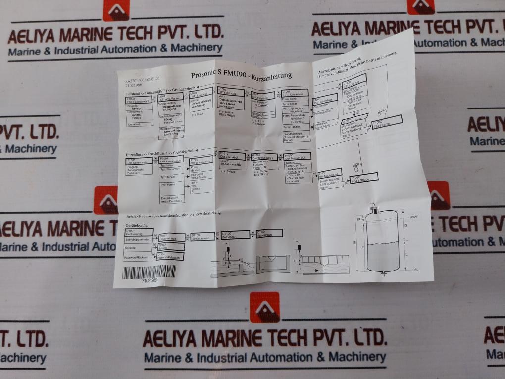 Endress+Hauser Fmu90-r12Ca111Aa1A Level Trasmitter Ip20
