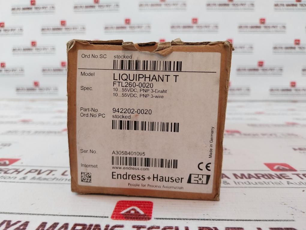 Endress+Hauser Ftl260-0020 Point Level Switch 942202-0020