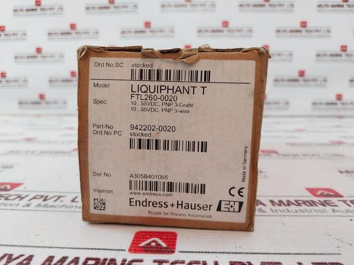 Endress+Hauser Ftl260-0020 Point Level Switch 942202-0020