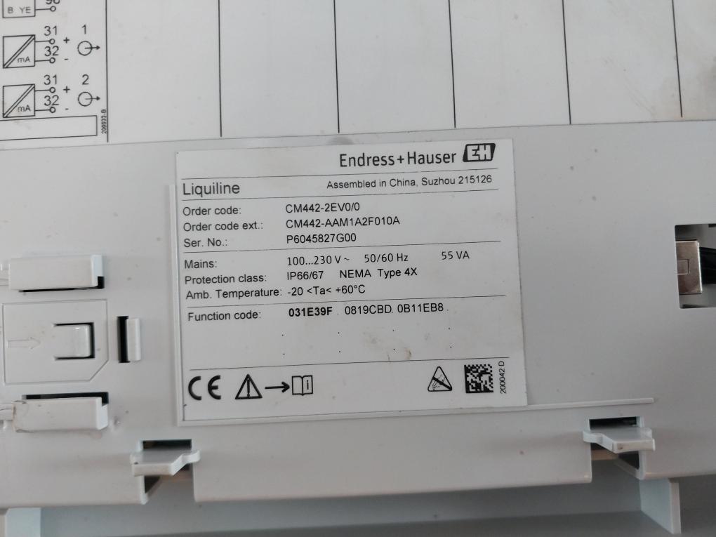 Endress+Hauser Liquiline Cm442-aam1A2F010A 1/2 Channel Transmitter