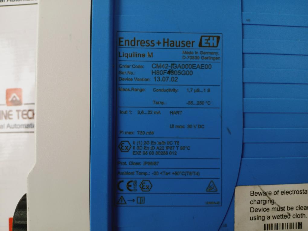 Endress+Hauser Liquiline M Cm42 Ph Meter