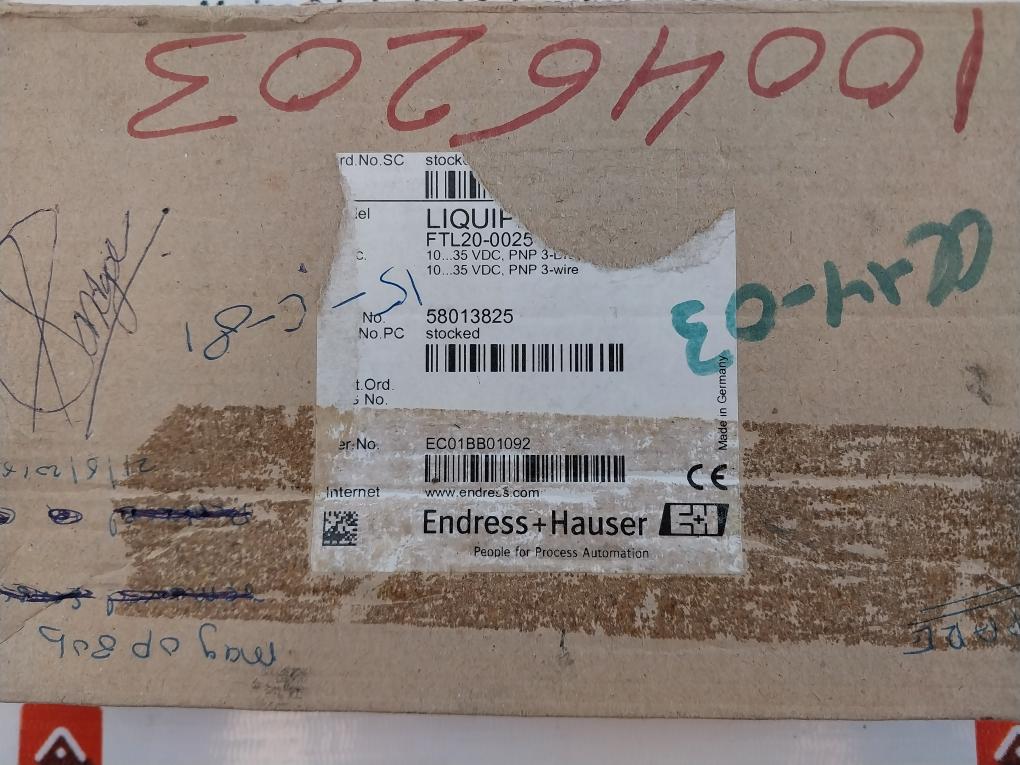 Endress+Hauser Liquiphant Ftl20-0025 Liquid Level Sensor