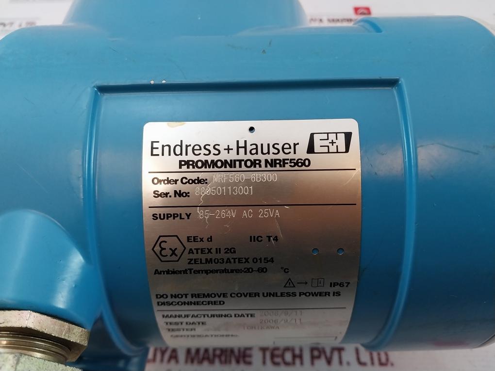 Endress+Hauser Nrf560-6B300 Promonitor Ip67 85-264V Ac 25Va 20-60 C