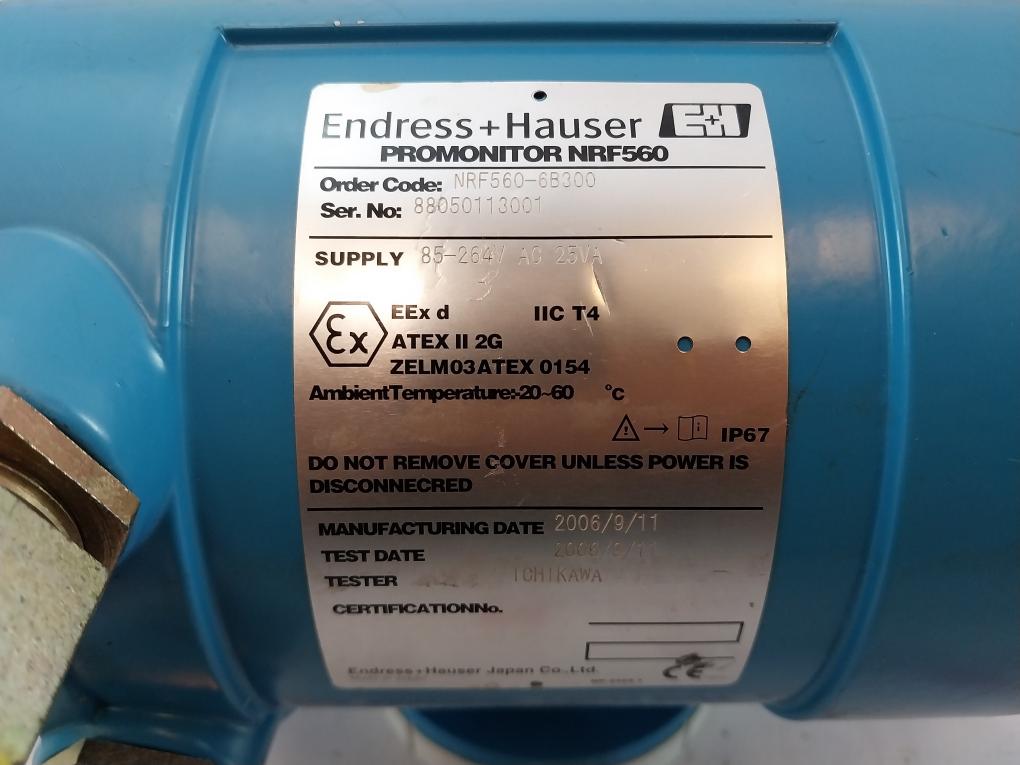 Endress+Hauser Nrf560-6B300 Promonitor Ip67 85-264V Ac 25Va 20-60 C