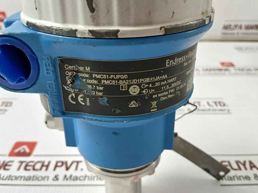 Endress+hauser Pmc51-ba21jd1pgbr1ja+aa Pressure Transmitter 30vdc Rev 1