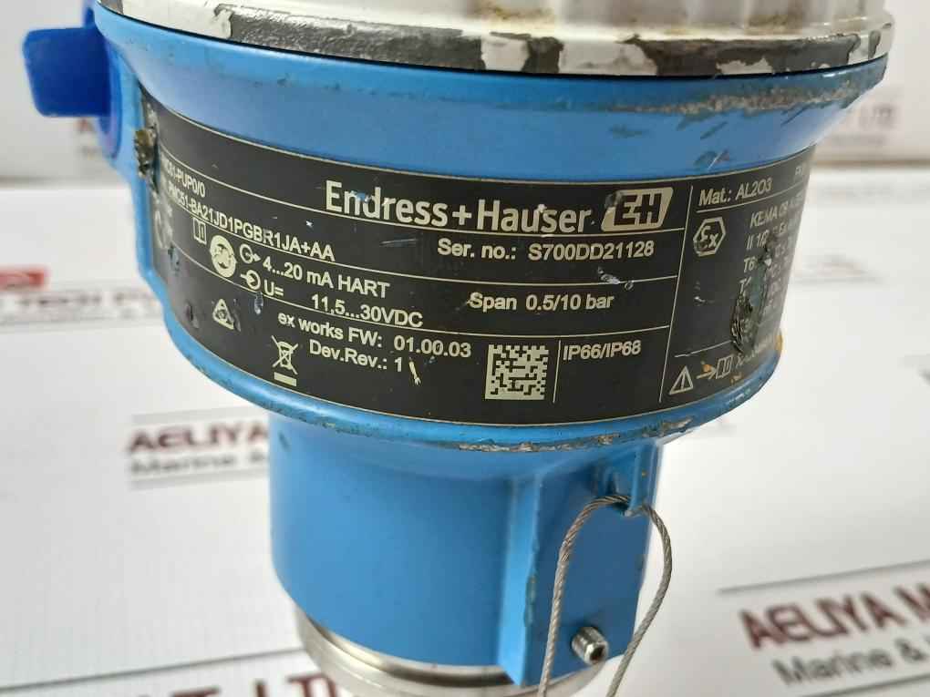 Endress+hauser Pmc51-ba21jd1pgbr1ja+aa Pressure Transmitter 30vdc Rev 1