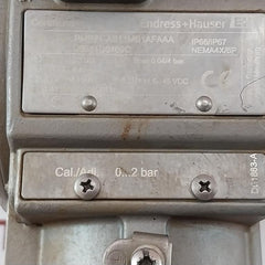 Endress+Hauser Cerabar S Pmp71-ab11Mb1Afaaa Pressure Transmitter -1...4Bar
