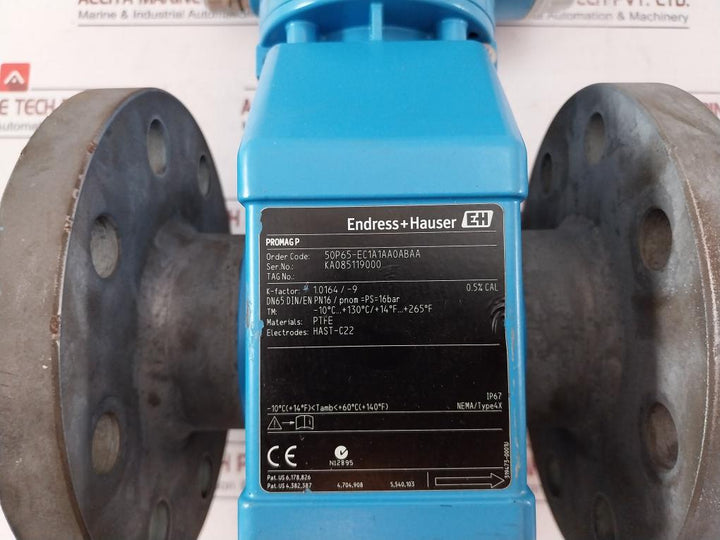 Endress+Hauser Promag 50 Electromagnetic Flow Meter 30Vdc 250Ma 319475-0002H