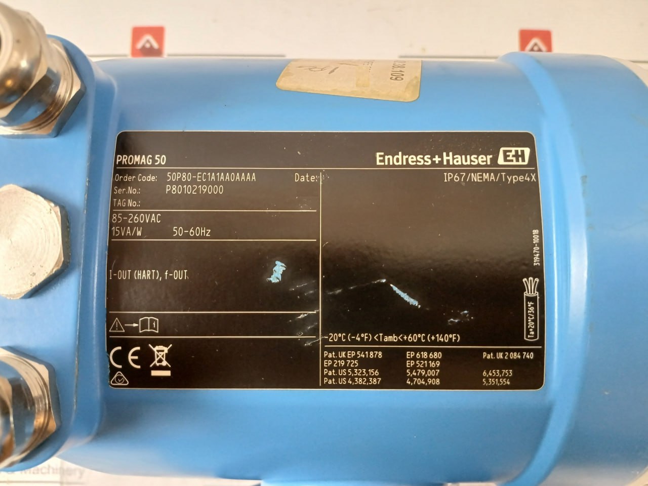 Endress+Hauser Promag 50 Magnetic Flow Transmitter 50P80-ec1A1Aa0Aaaa V2.04.00