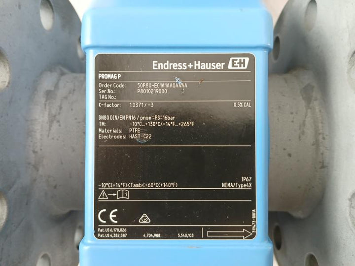 Endress+Hauser Promag 50 Magnetic Flow Transmitter 50P80-ec1A1Aa0Aaaa V2.04.00