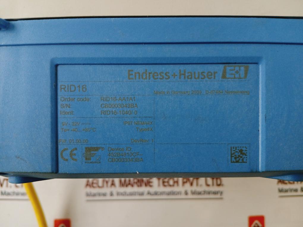 Endress+Hauser Rid16 Channel Field Indicator For Fieldbuses Ip67
