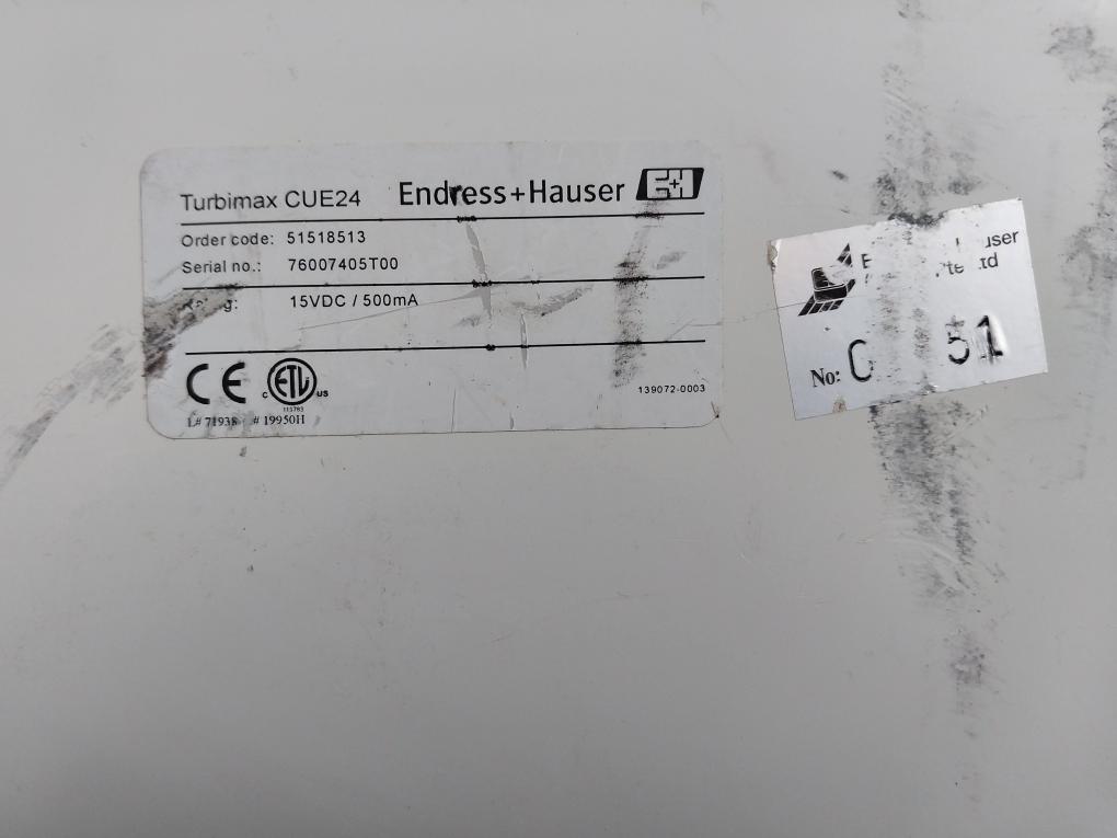Endress+Hauser Turbimax Cue24 Turbidity Analysis Sensor