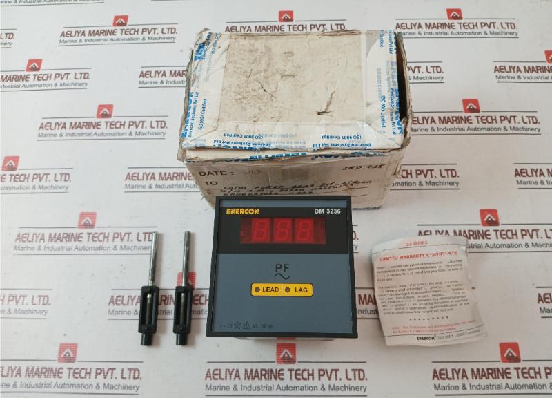 Enercon Dm 3236 Digital Panel Meter 3-2E 50-60Hz 110V En 8001 415V