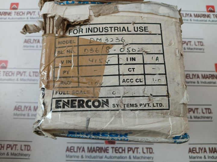 Enercon Dm 3236 Digital Panel Meter 3-2E 50-60Hz 110V En 8001 415V