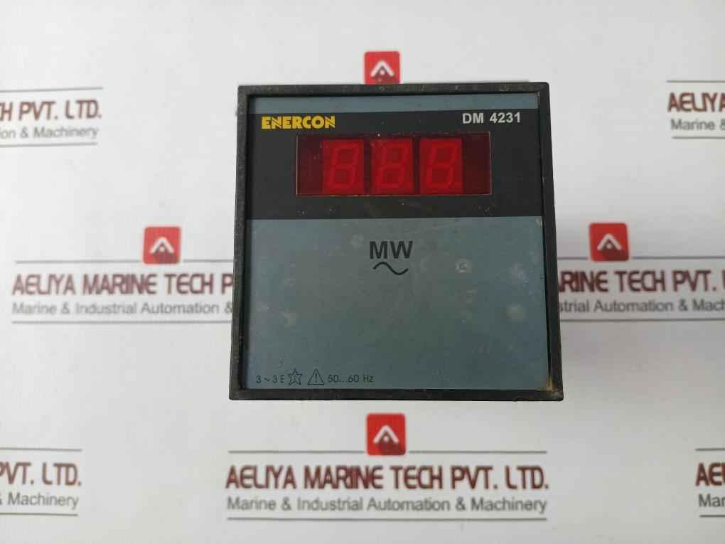 Enercon Dm 4231 Digital Panel Meter 300/5A Amps 50-60Hz En8001