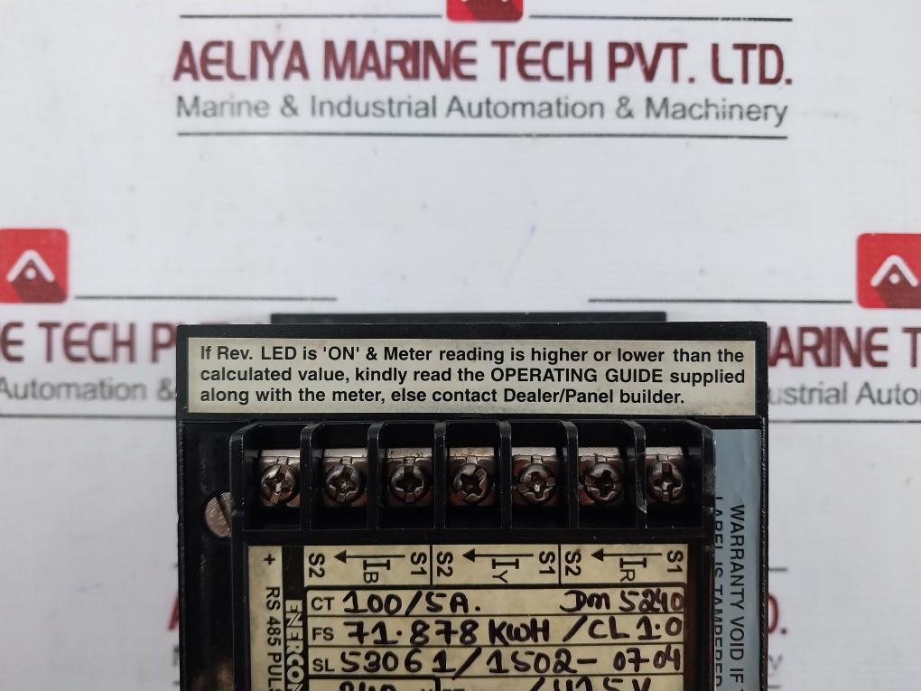 Enercon Dm 5240 Energy Meter 240v