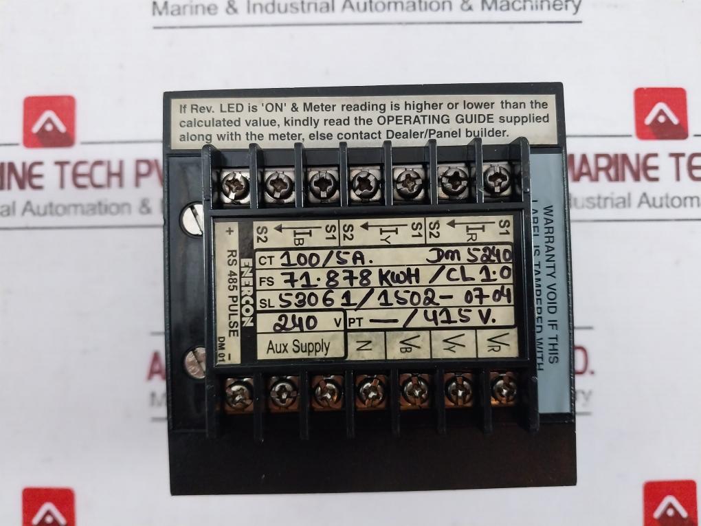 Enercon Dm 5240 Energy Meter 240v