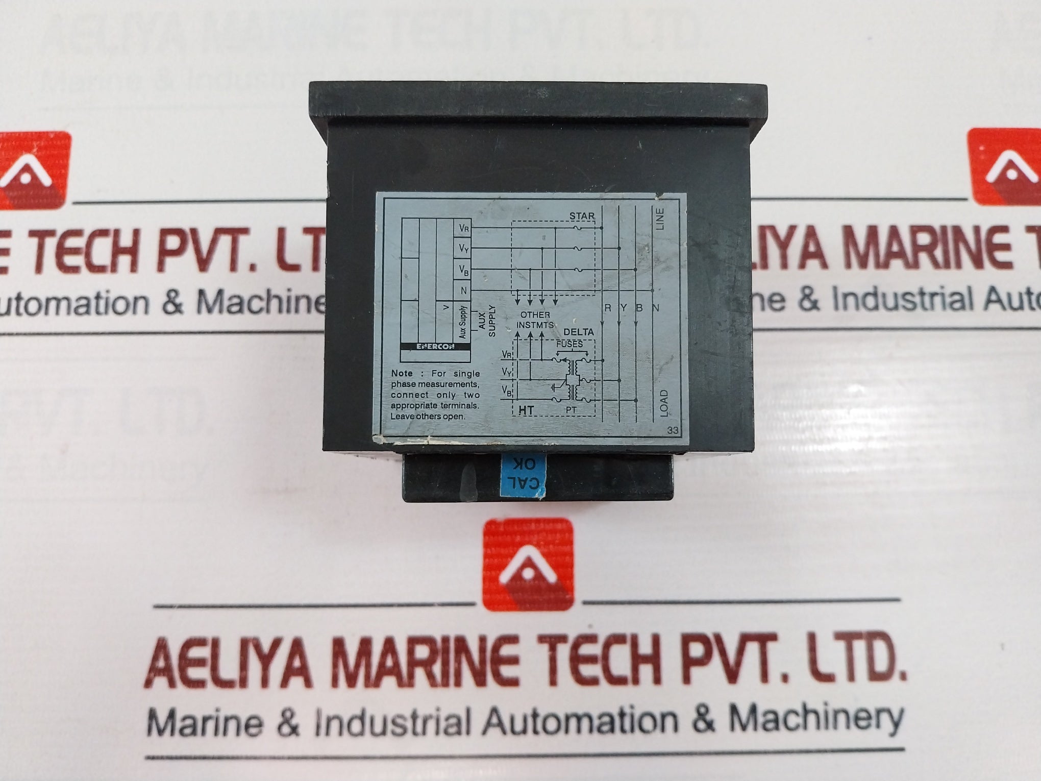 Enercon Dm 3257 Digital Panel Meter 110V Aux Supply 50-60Hz