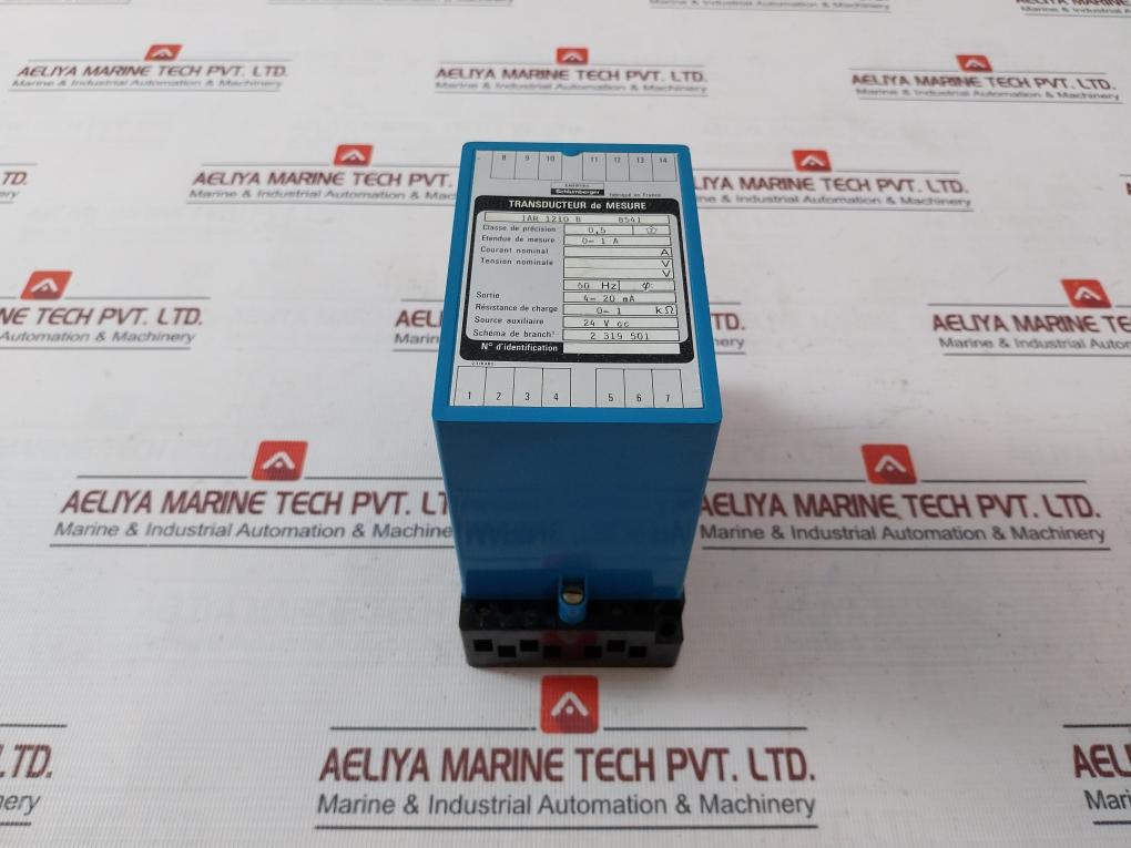 Enertec Schlumberger Iar 1210 B Measuring Transducer 0-1A 4-20 Ma 24V Cc 60Hz