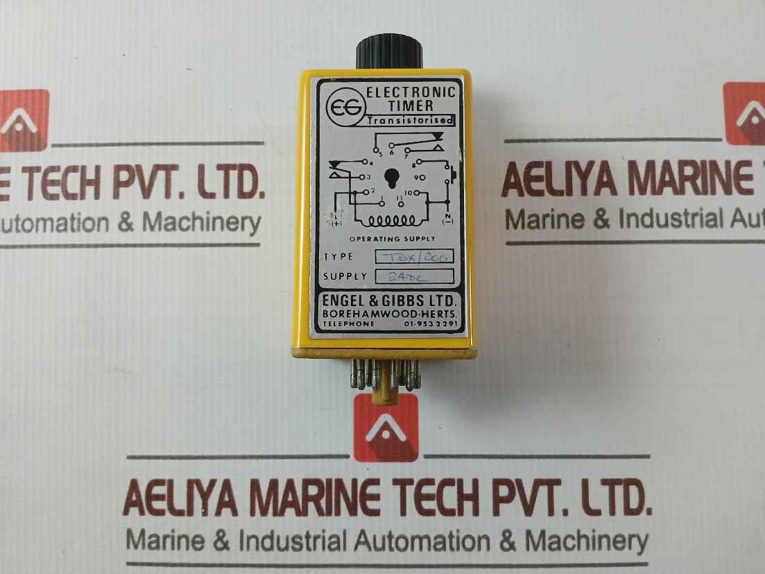 Engel & Gibbs Tbx/200 Electronic Timer 24Dc 5 To 200 Seconds